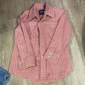 Xxs wrangler boy button up